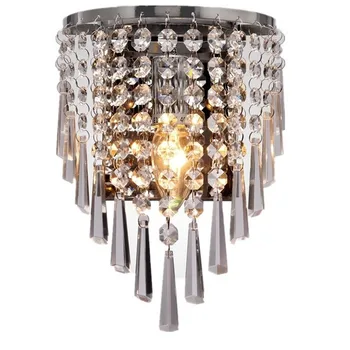 

Modern Chrome /Golden Led Crystal Wall Lamp Wall Lights E14 Wall Light for Bathroom Wall Sconce Home Lighting Living Room
