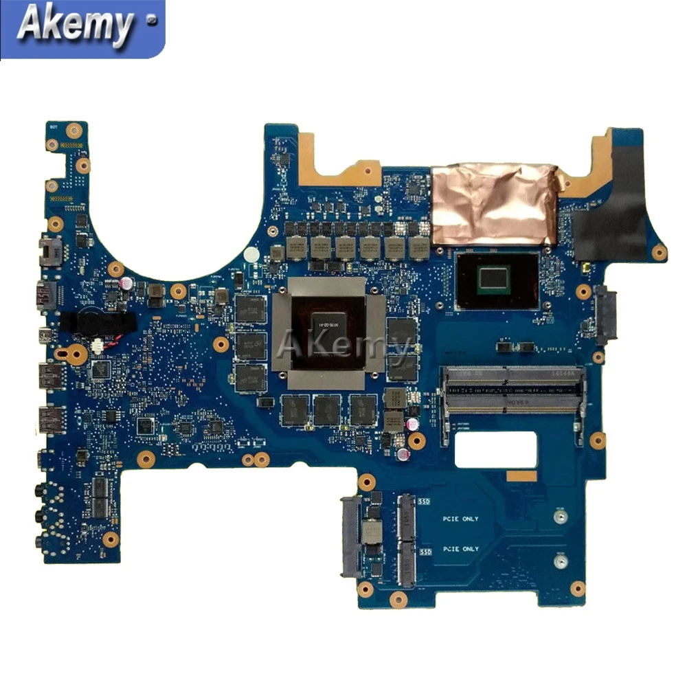 Akemy ROG G752VS материнская плата для ноутбука ASUS G752VM G752V G752 тест оригинальная I7 6700HQ GTX1060