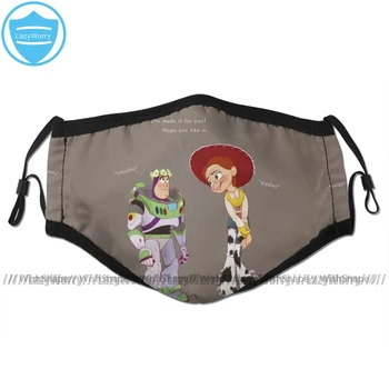 

Toy Story Mouth Face Mask Flower Crown Facial Mask Funny Kawai with 2 Filters for Adult