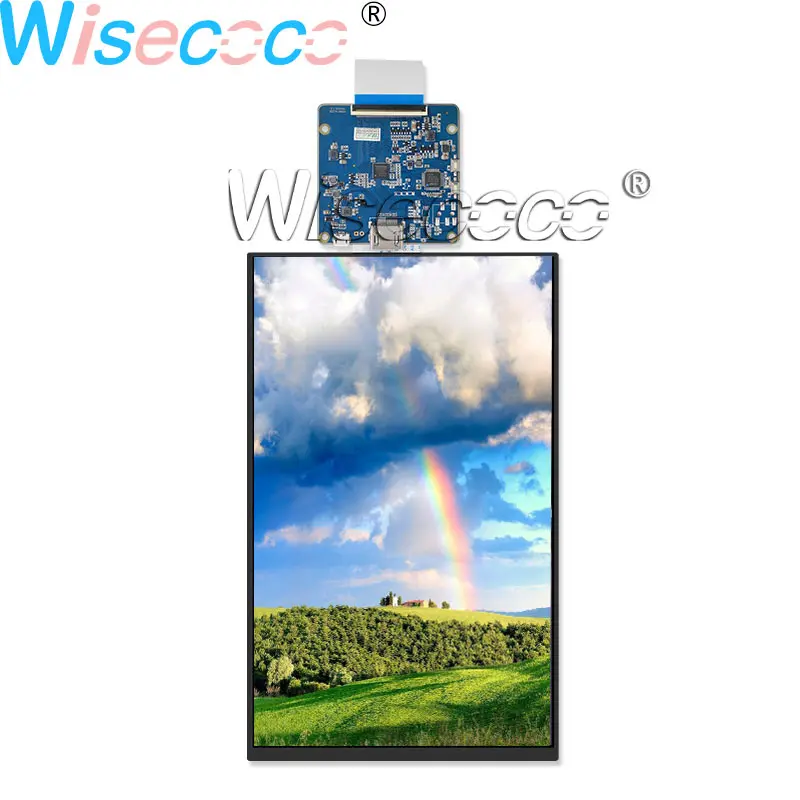 

Wisecoco 10.1" IPS 2K LCD Screen 300 PPI 61 pins with HDMI MIPI USB Driver Board for Pad & Tablet