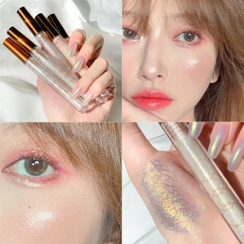 

Mineral Glow Liquid Highlighter makeup Brighten Concealer Face Body Diamond Shiny Contour Illuminator Highlight Korean Cosmetics