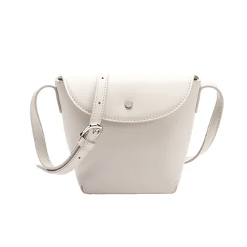 

2020 new solid color women's bag, trendy small fresh bucket bag, lady's messenger bag, fashion simple shoulder bag