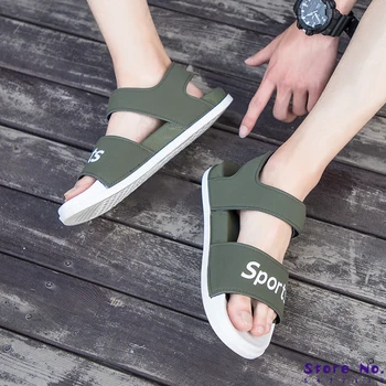

Men Sandals New Arrivals Summer Slippers Men Beach Sandals PVC Men's Casual Sandals Hollow Breathable Men Non-slip Water Shoes