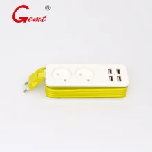 GMT EU Plug Power Strip Wall Multiple Socket Portable 4 USB Port for Mobile Phones 1200W 250V 1.5m Cable for Smartphones Tablets GMT EU Plug Power Strip Wall Multiple Socket Portable 4 USB Port for Mobile Phones 1200W 250V 1.5m Cable for Smartphones Tablets