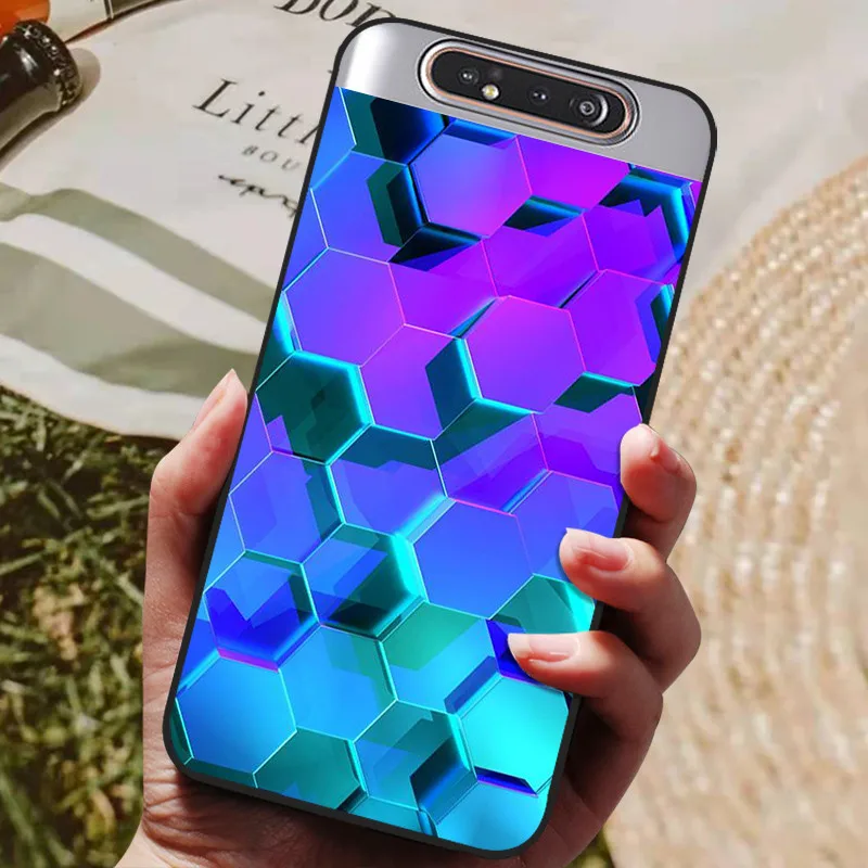 For Samsung A80 Case Silicon Back Cover Phone Case For Samsung Galaxy A80 Cases for Galaxy A 80 A805F A805 Soft bumper Funda flip cover Cases & Covers