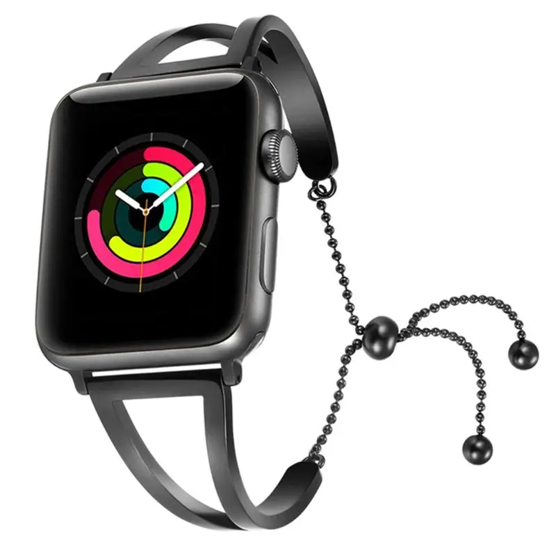 Женский ремешок для часов Apple Watch Band 38 мм 42 мм 40 мм 44 мм, браслет из нержавеющей стали для ремешок для часов аpple iWatch Series 4 3 2 1