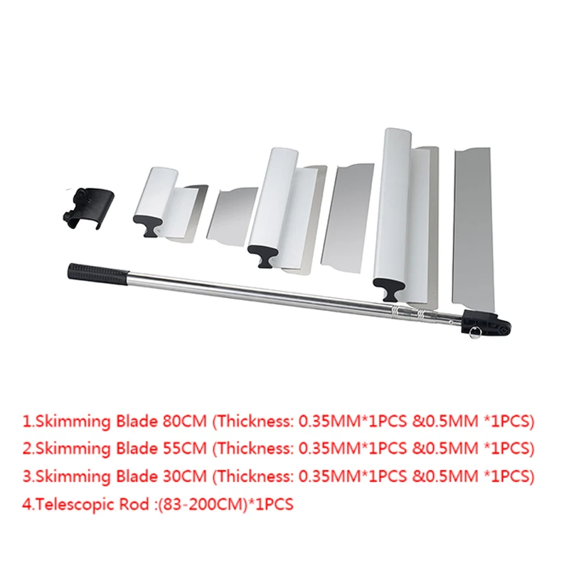 Drywall Smoothing Spatula Drywall Finishing Tool Skimming Tool Set Skimming Blade Drywall Smoothing Spatula for Wall Tools Painting Skimming Flexi Blade Finishing Spatula Tool Ideal