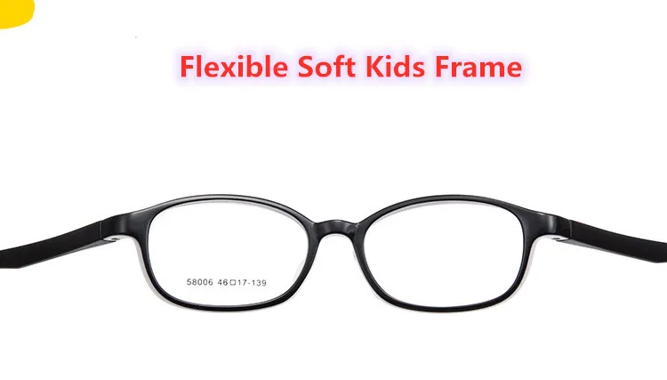 Children's Fashion Soft TR90 Children's Eyeglass Frame Crash Resistant Youth Student Comfortable Round Glasses Frame