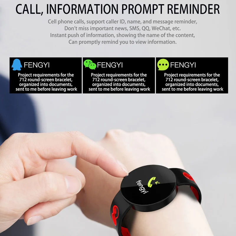  Smart Wristband Blood Pressure Heart Rate Monitor Fitness Tracker Ip67 Waterproof Pedometer Bracele - 4000484844721