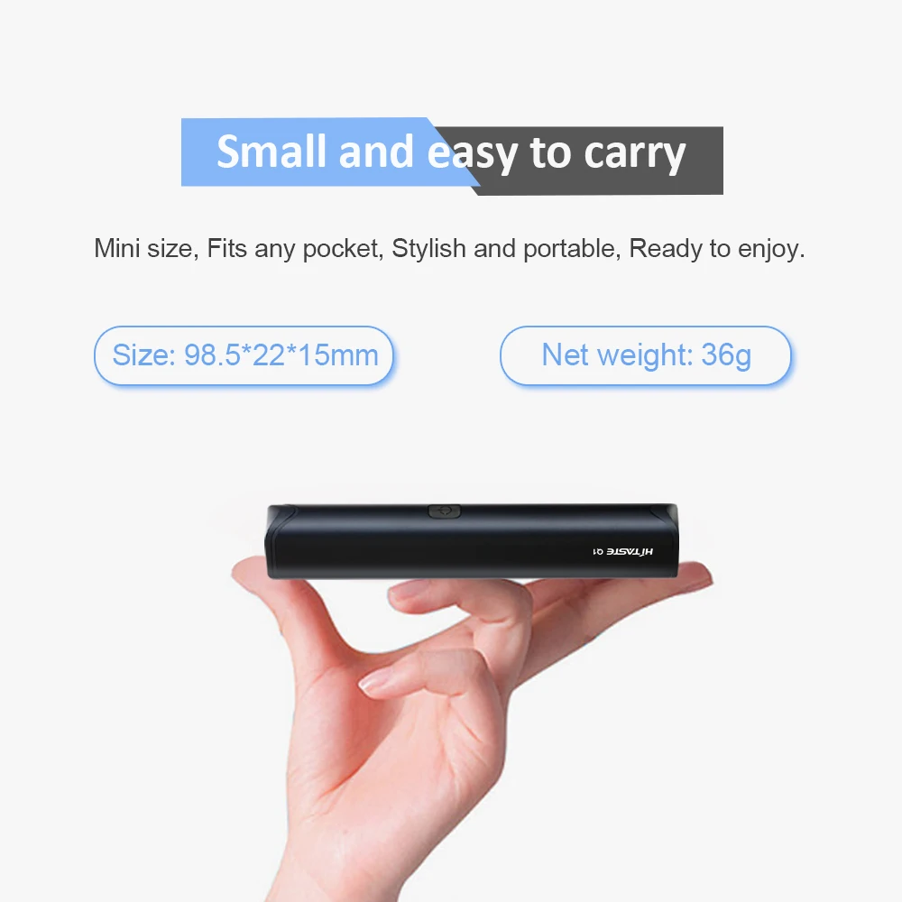 Tanie 2019 najnowszy ciepła nie palić urządzenie 900mAh HNB Hitaste Q1 fabryka oryginalny papieros elektroniczny dla heets