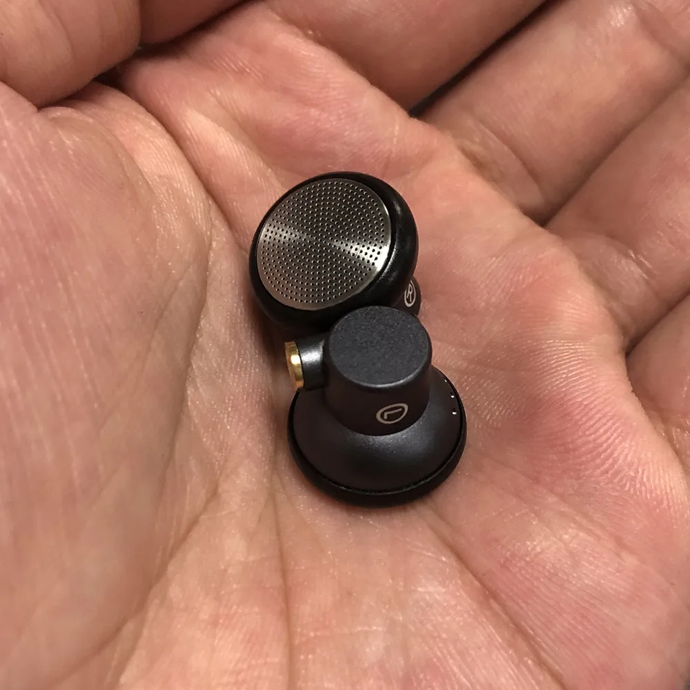 pesados som fone ouvido metal cabeça plana fones com interface mmcx