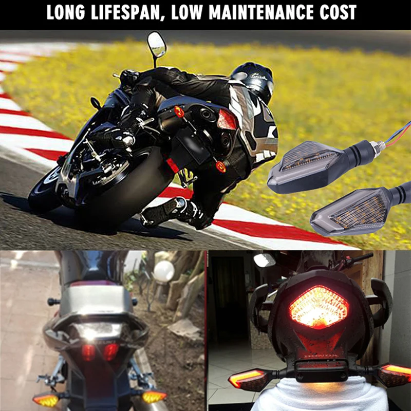 2 шт. поворотники мотоциклы для YAMAHA TMAX530 R1 YZF-R15 MT-125 mt-07 MT 09 Suzuki V-Strom 650 ladius 650 GSX-R600 HLXG