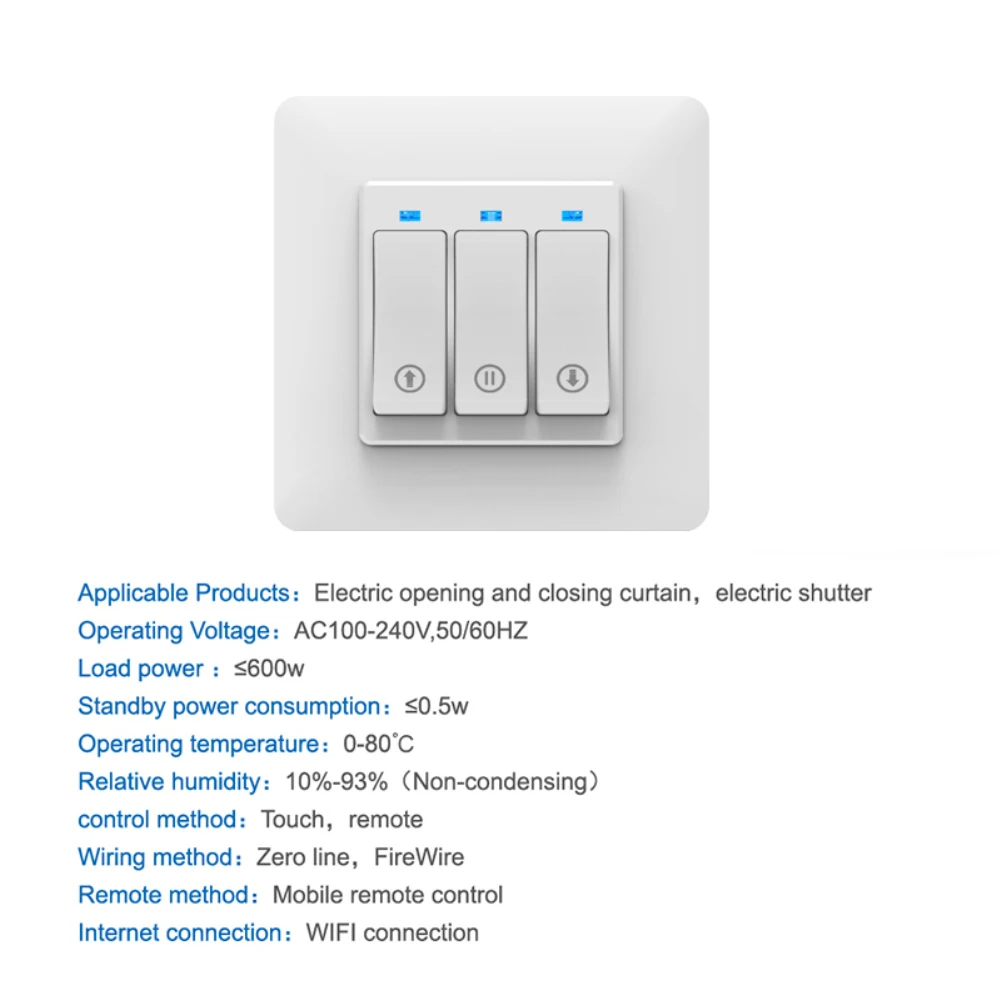 Wi-Fi умная штора ЕС Plug Switch Google Home Alexa echo Голосовое управление рольставни Tuya Smart Life App дистанционное управление переключатель