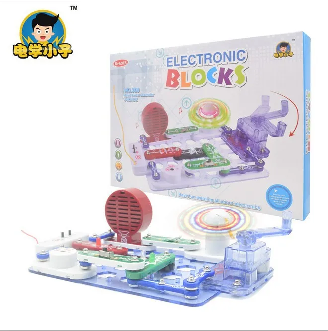 

[] Electrical Boy Electronic Bricks Model 300 Spell DIY Joint Educational Toy 6-Year-Old Or above