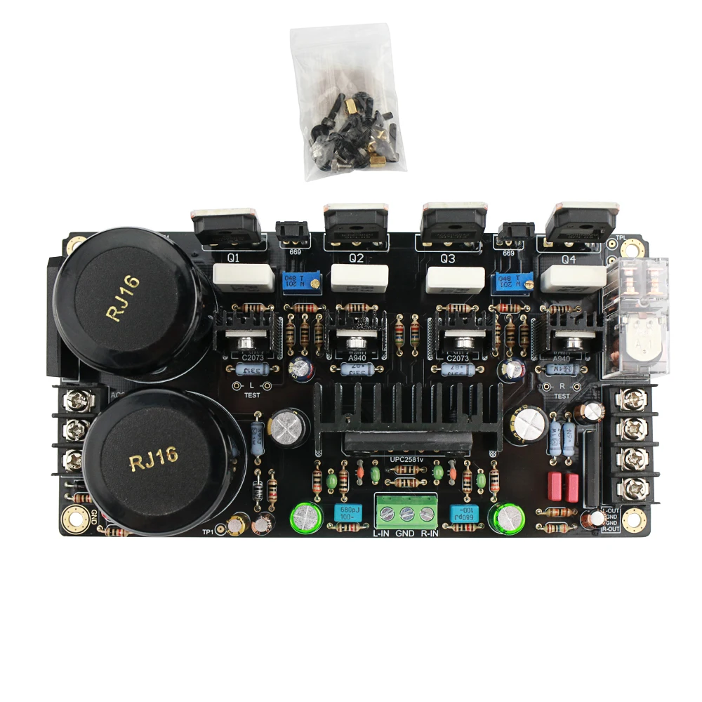 w + 150 de Alta Ghxamp Onsemi Tubo Placa Amplificador Upc2581v 150 Fidelidade Duplo Canal Áudio Amplificadores Njw0281g Njw0302g - Image 3