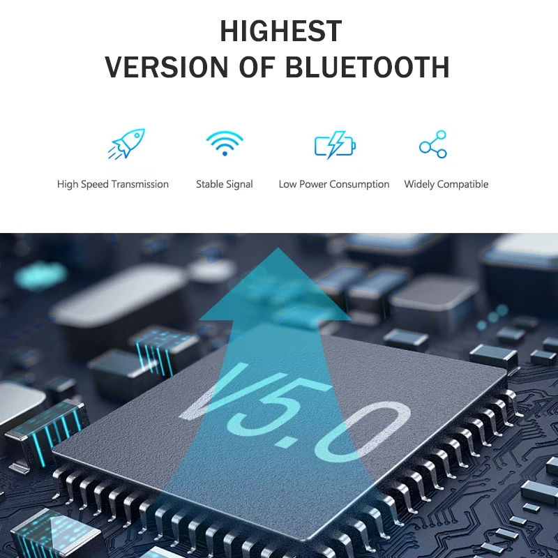 TWS Bluetooth V5.0 наушники 3D стерео Спортивные Беспроводные наушники с двойным микрофоном
