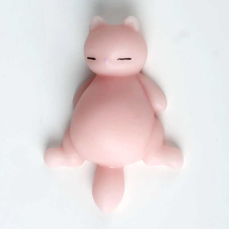 Розовый Ленивый кот, игрушки животных, мягкие и милые раздавливающие устойчивые игрушки, выпуск умственного стресса - Цвет: Розовый
