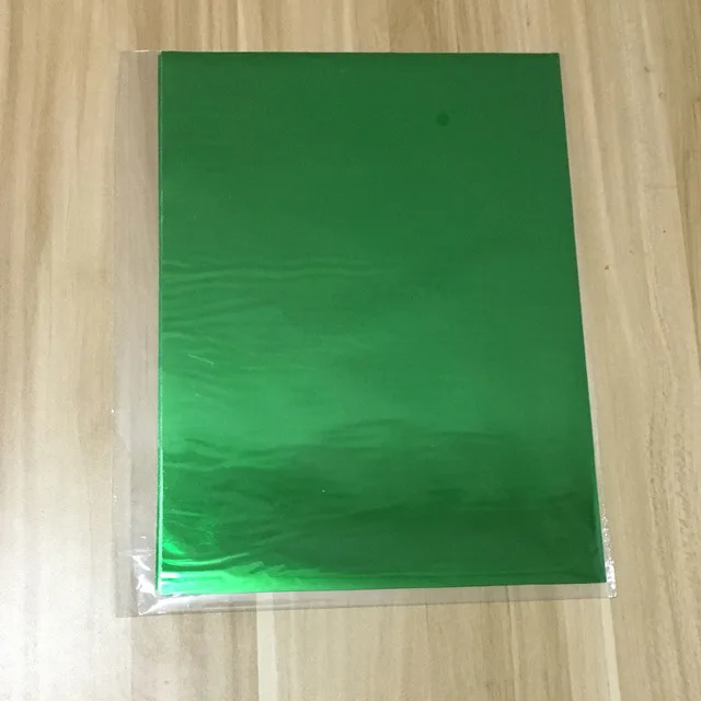 Green 50 шт. Новые 18 цветов Горячая печать бумажная фольга для ламинирования бумаги передача на элегантность лазерный принтер крафт бумага термальная 20x29 см А4 - Цвет: Green