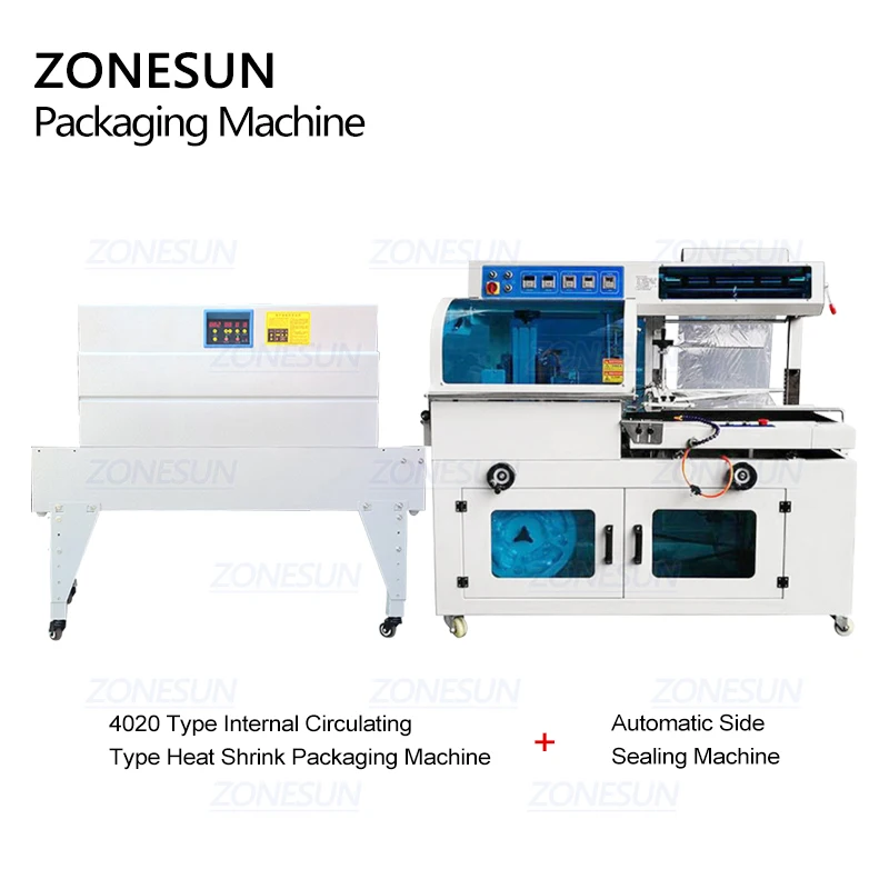 ZONESUN ZS450F герметизация автоматическая машина для резки термоусадочной пленки обертывания косметики книга еда напиток программного обеспечения упаковочная машина