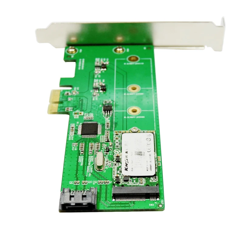 PCI-E к M.2 NGFF+ SATA 3,0 6 ГБ карта Гибридный HDD SDD контроллер Поддержка RAID 0 1