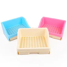 Pet Rabbit Guinea Pig Chinchillas Toilet Plastic Multicolor Rabbit Cleaning Rabbit Toilet Buckle Design Small Pet Accessories