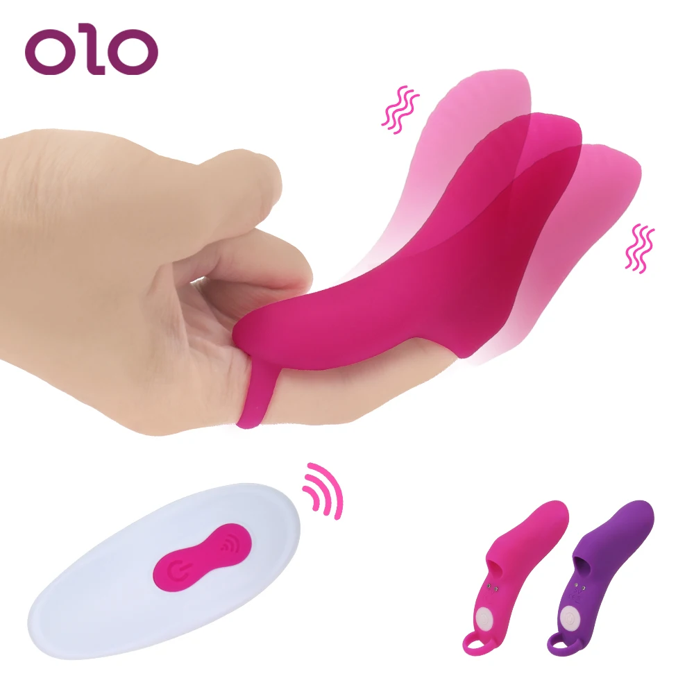 Вибратор на палец OLO 9-частотный для массажа точки G Женский мастурбатор интимные