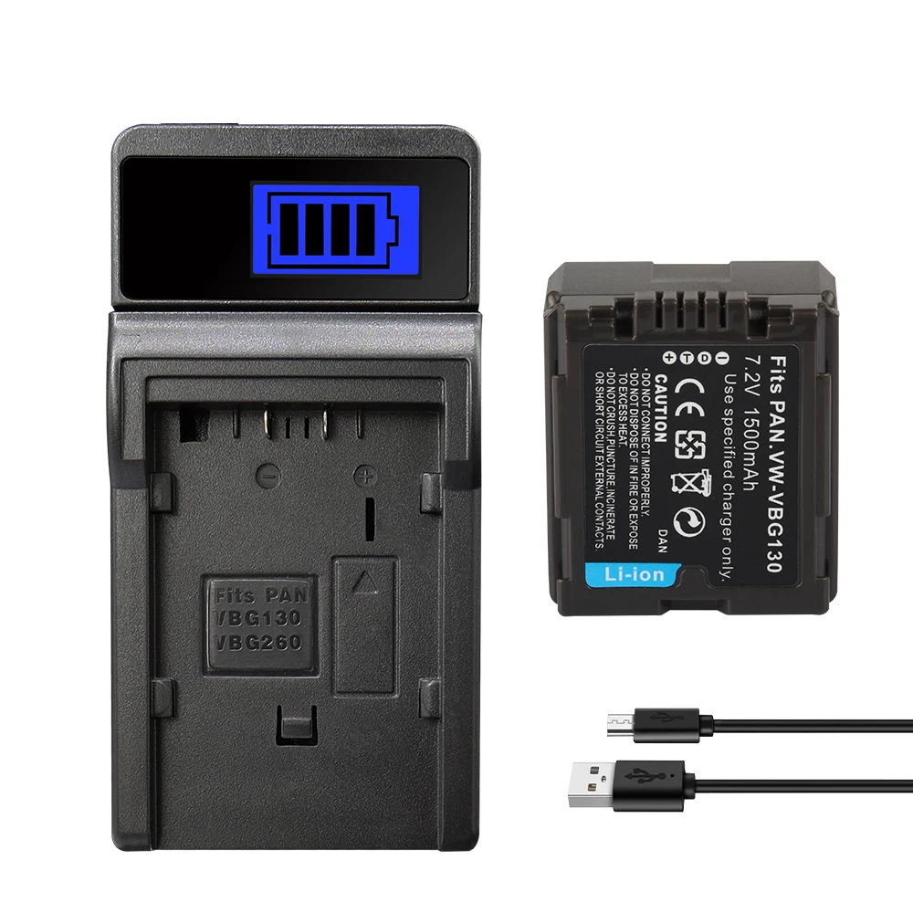 SDR-H2 Premium Battery for Panasonic VW-VBG130-K SD100 NV-GS500 VW-VBG130E1K 