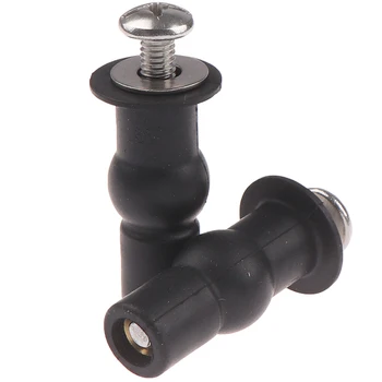 

1Pair Accessories Toilet Seat Expansion Screw Hinges Tool Easy Install Small Rubber Top Home Universal Fixing Professional Nuts