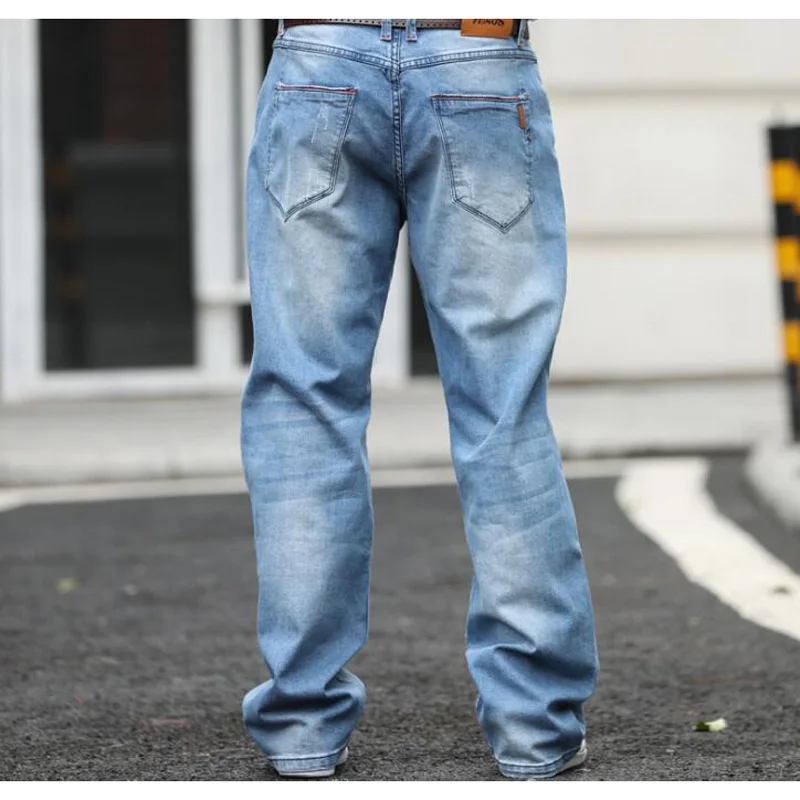 Denim Pants Men Bottoms Plus 