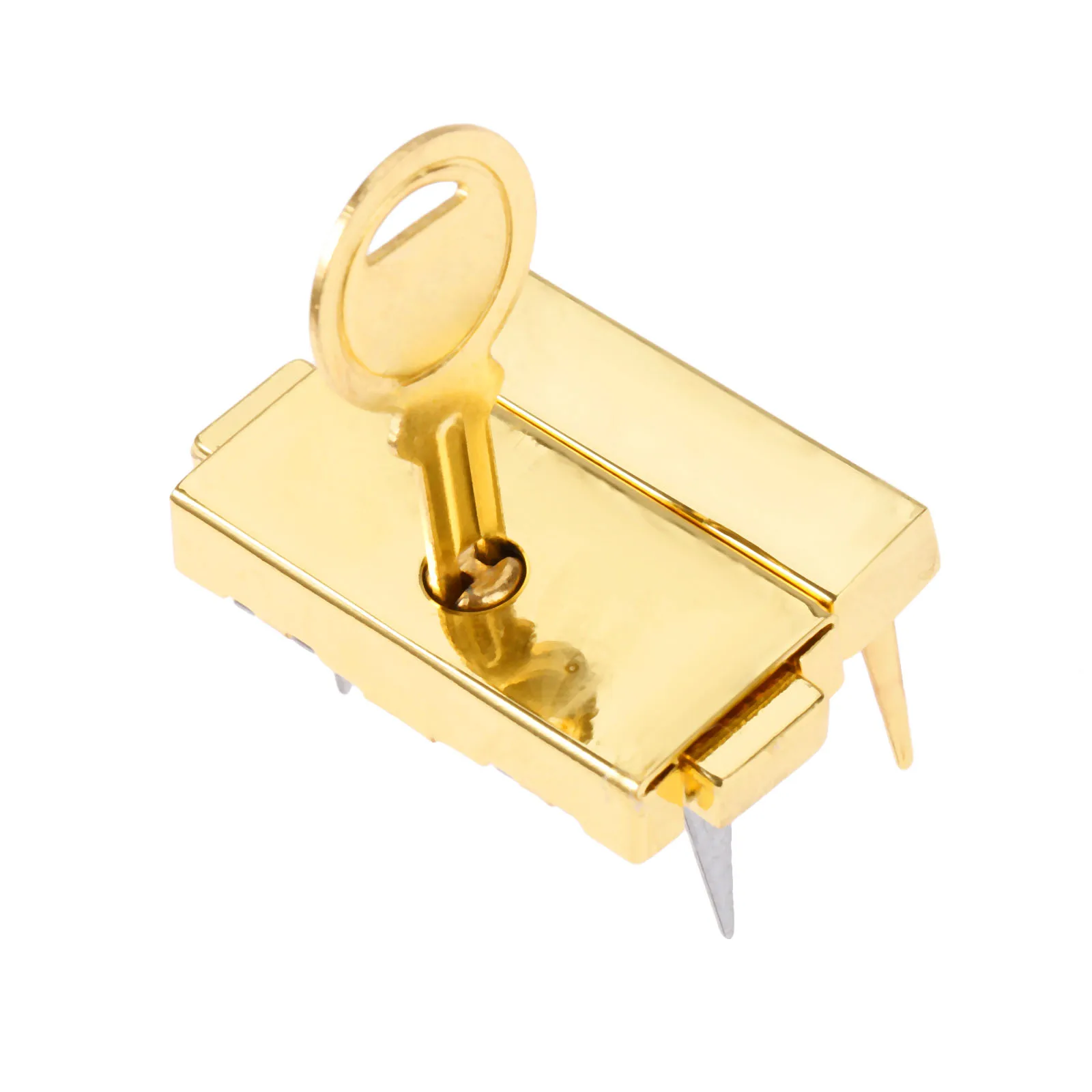DRELD 33*25mm Box Hasps Alloy Lock Toggle Catch Latches for Jewelry Suitcase Buckle Clip Clasp Vintage Gold Furniture Hardware
