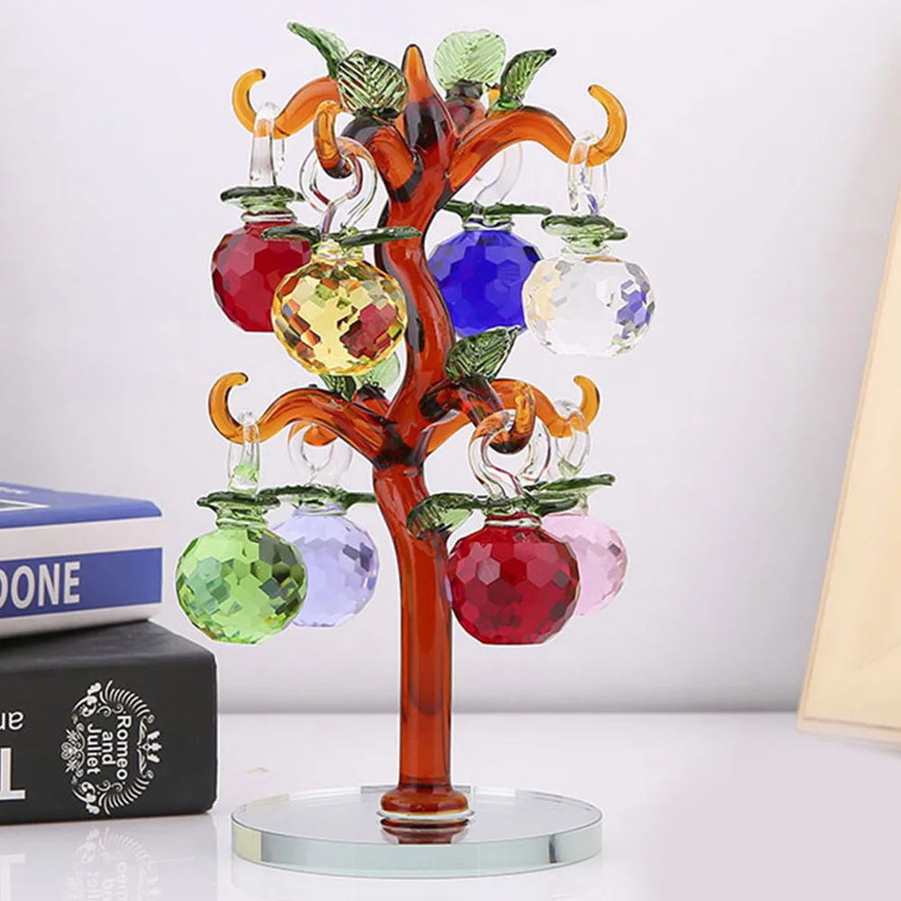 DIY Рождественское дерево висячие украшения Кристалл яблоня украшение яблоки ремесла домашний декор фигурки сувениры Декор украшения