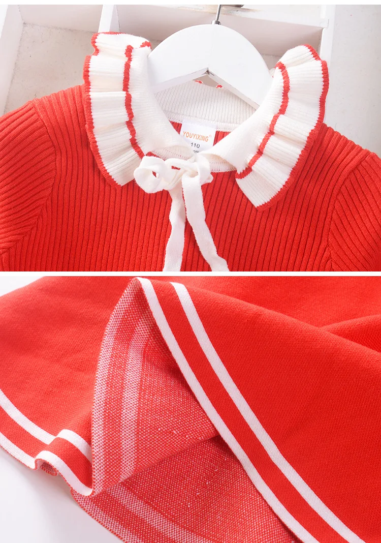 Платье-свитер для девочек; Новинка года; сезон осень-зима; детская одежда