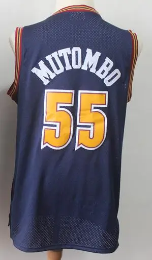 As photo Мужской бейсбольный мяч Денвер Аллен Айверсон Dikembe Mutombo Nikola Jokic Jamal Murray майки - Цвет: As photo