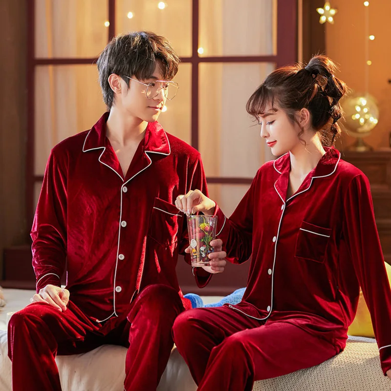 Оригинальный осенне зимний однотонный бархатный кардиган для пар домашний