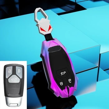 Copertura della chiave/Telecomando in lega di zinco per Audi A4 B9 A5 A6L A6 S4 S5 S7 8W Q7 4M Q5 TT TTS RS Coupé - Accessorio di styling - Coperture della cassa della copertura chiave a distanza dell automobile in lega di zinco per