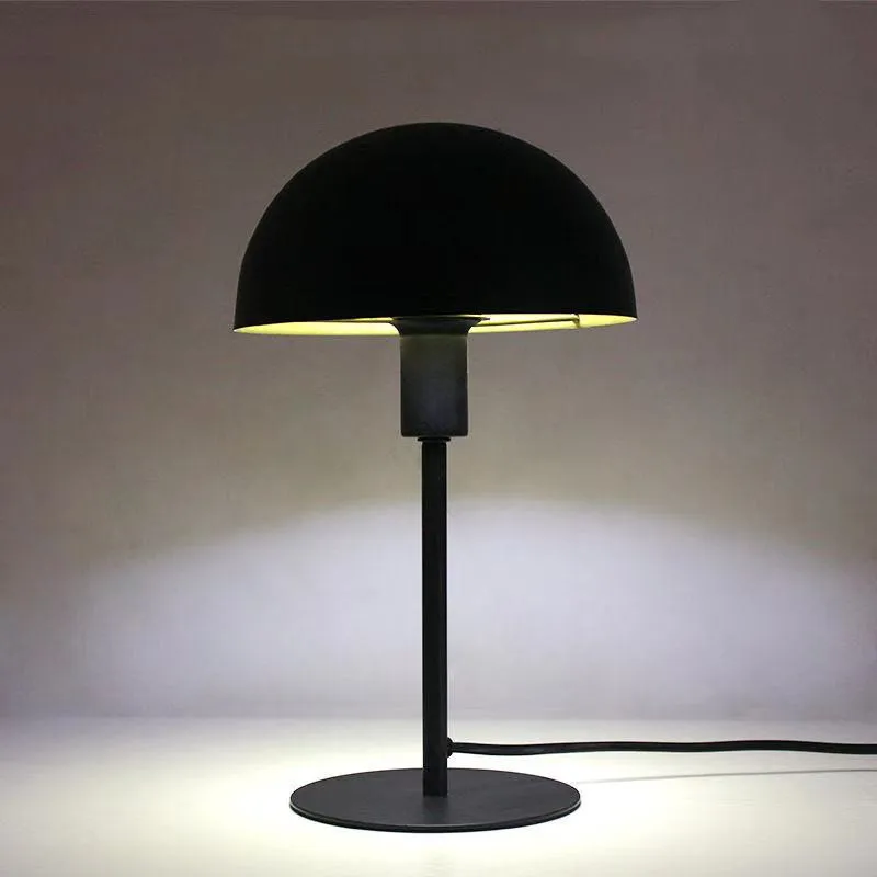Modern Simple Minimalist Metal Mushroom Table Lamp LED Small Table Light for Desk Dormitory Student Reading Bedside Lamps Cool Room Decor