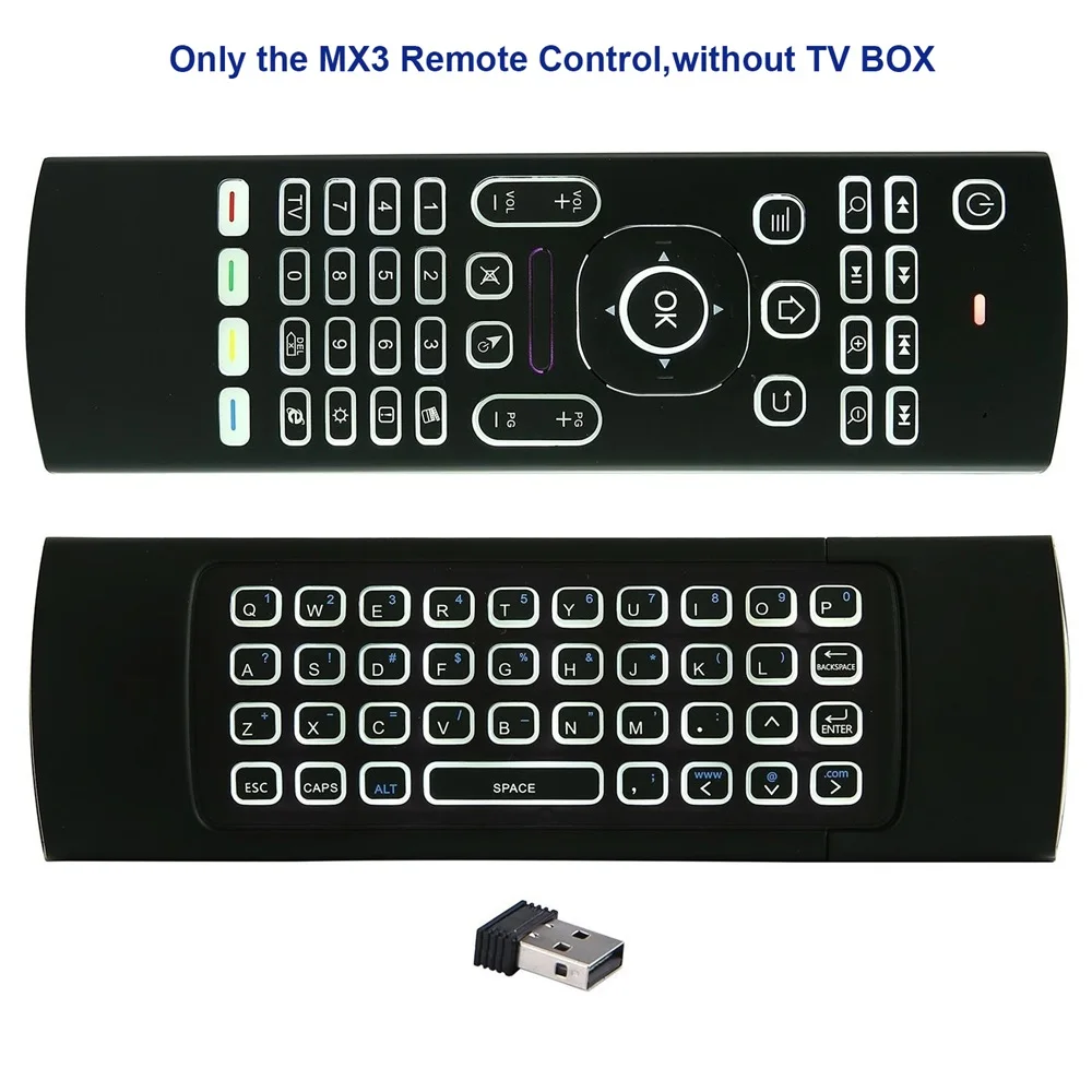 Only MX3 Remote X99 Мини Android 9,0 tv BOX Allwinner H6 четырехъядерный 2,4G/5G Wifi 4 ГБ DDR3 32 Гб 64 Гб Smart Android tv Box 6K HD телеприставка - Цвет: Only MX3 Remote