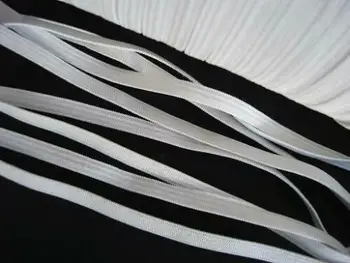 

10 yards Mask Elastic rope Elastic Thin Band 1/4" Spandex/make mask trim/string/cut T181 5mm black white