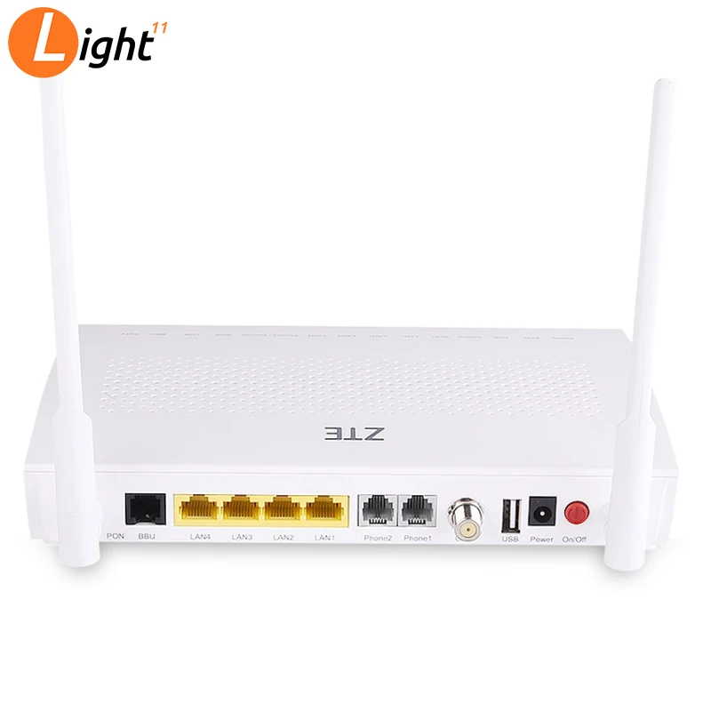 Zte F668 V5.2 4GE+ 2TEL+ CATV+ Wifi gpon ont rf волоконно-оптический сетевой модем voice wifi catv gpon onu