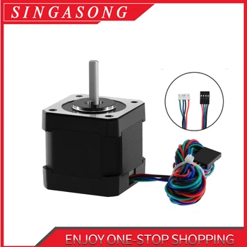 

Free Ship ! 4 Lead Nema 17 Stepper Motor 42BYGH 40mm 1m Cable 45Ncm (64oz.in) 2A 17hs4401 Step Motor for 3D Printer CNC.
