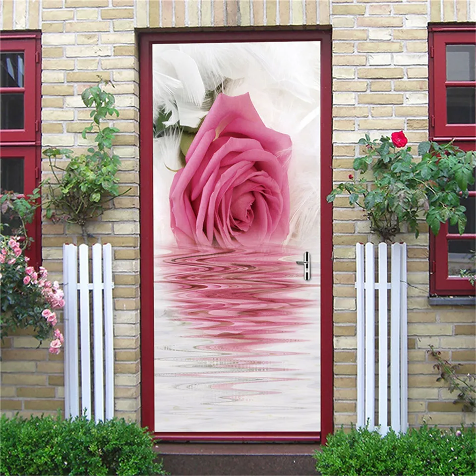 3D наклейка на дверь Natur водостойкие обои для дверей DIY настенные наклейки домашний Декор Гостиная Спальня плакат deur наклейка