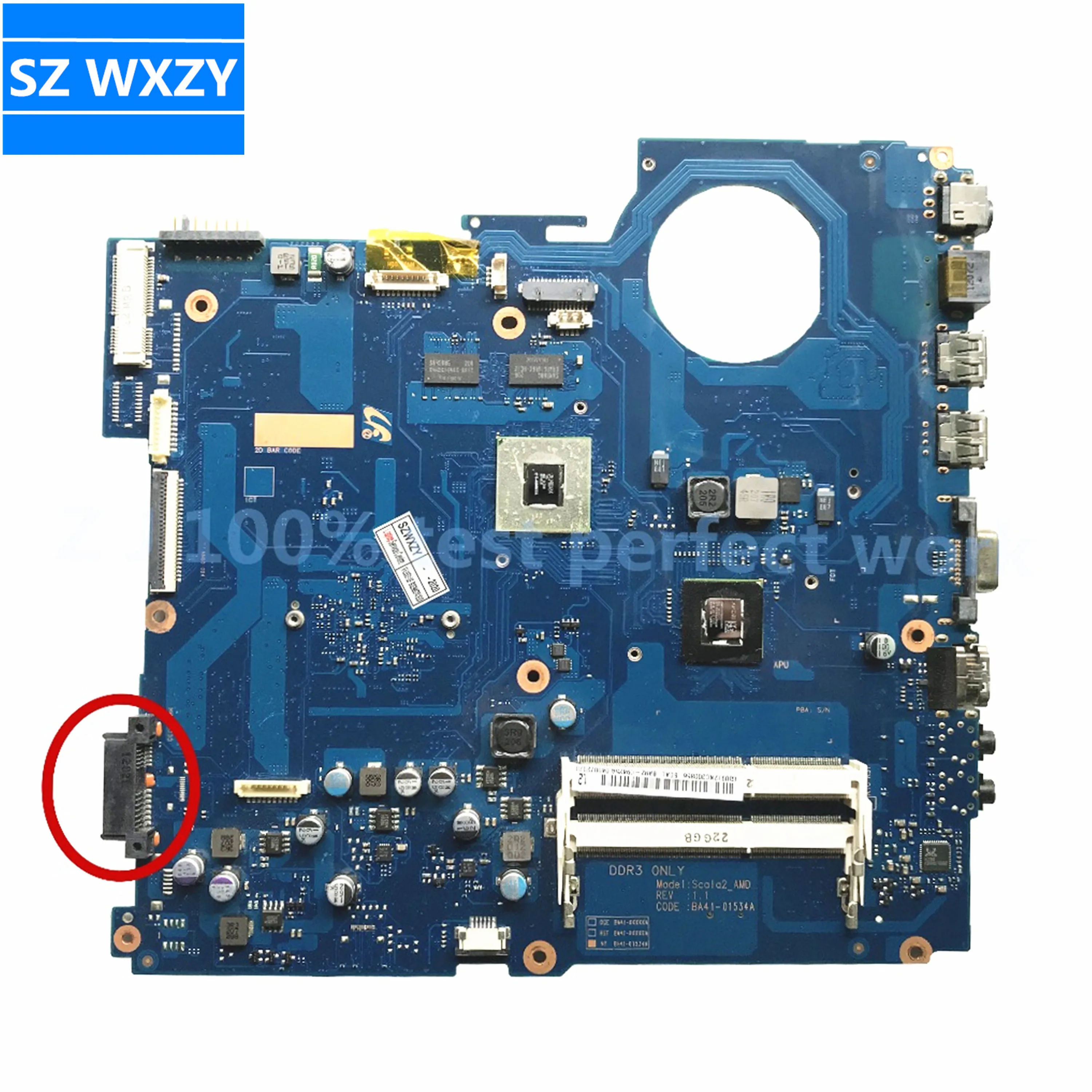 Для Samsung RV415 материнская плата для ноутбука BA41 01534A BA92 09425A с процессором E450 HD