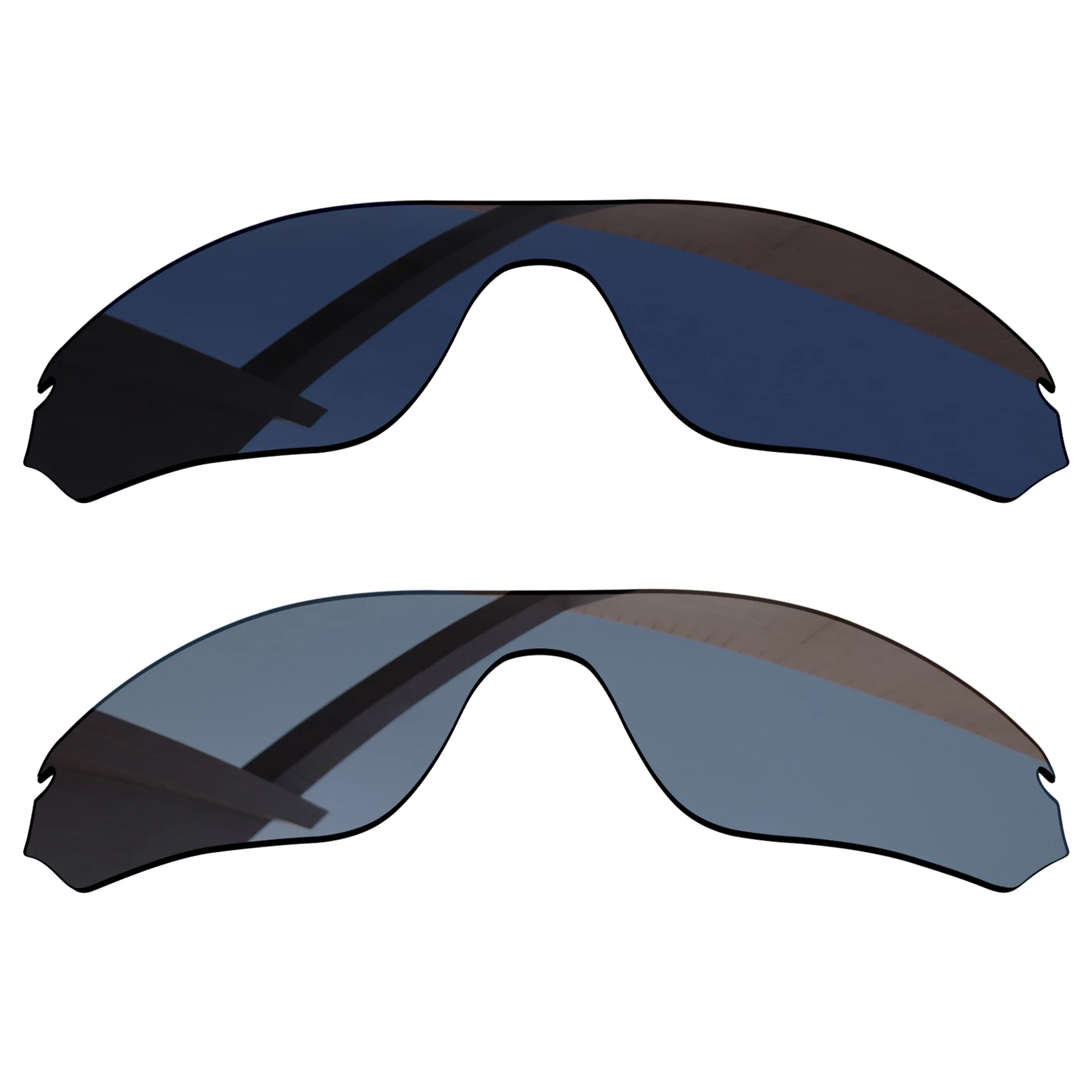 Alphax 2 Pairs Pitch Lenti Di Ricambio Polarizzate Nere E Grigie Grigie Per-Oakley Radar Edge Oo9184 Frame
