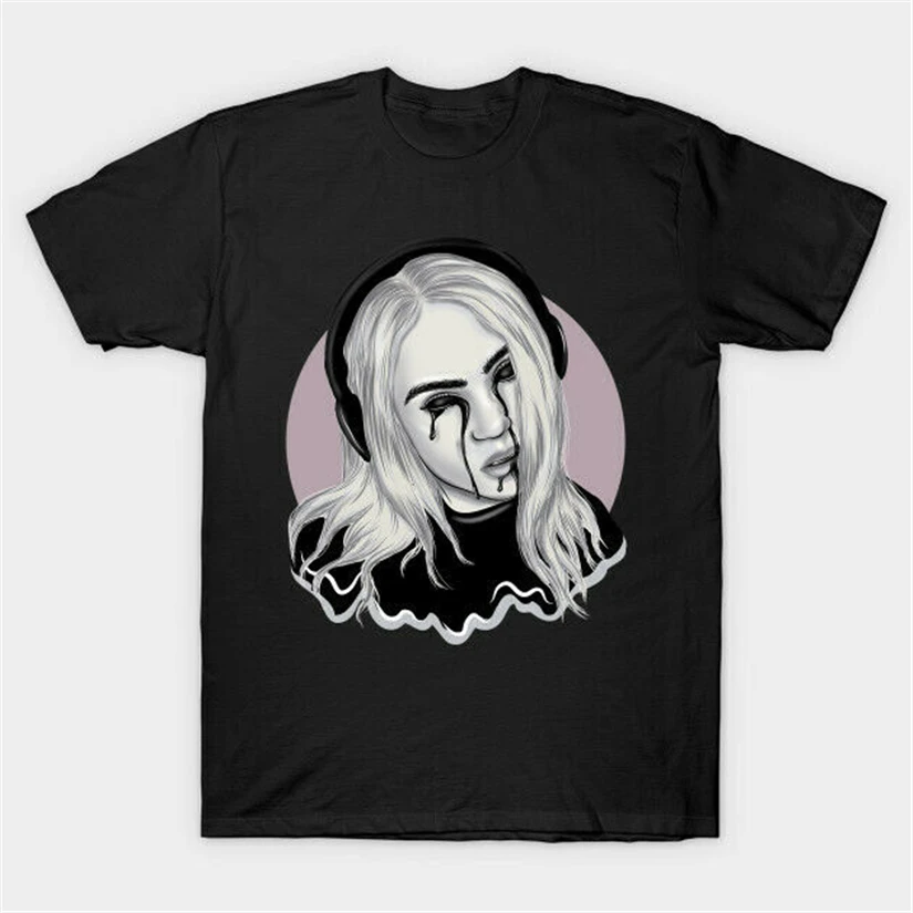 Billie Eilish Cry Black Tears When The Party'S Over T-Shirt For Fans S-3Xl Festive Tee Shirt |