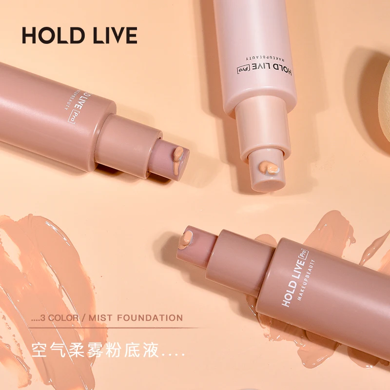 

Air Soft Mist Liquid Foudation with Makeup Puff Silky Texture Full Coverage Oil-control Waterproof Lasting Natural Bright Skin