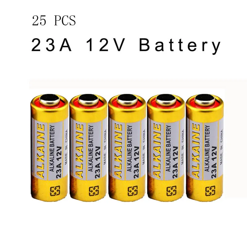 

25 Pcs/ 23A 12V Neutral environmental protection battery E23A MN21 MS21 V23GA L1028 Alkaline Trocken 23a 12v