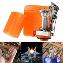 

High Quality Mini Stove Gas Cooker Portable Backpack Camping Hiking Picnic Gas Burner Aluminum Alloy Cooking Survival Furnace