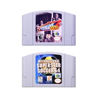 Video Game Cartridge Console Card 64 Bits International Superstar Soccer Series For Nintendo64 Work On Usa Version Consloe Ntsc Memory Cards Aliexpress