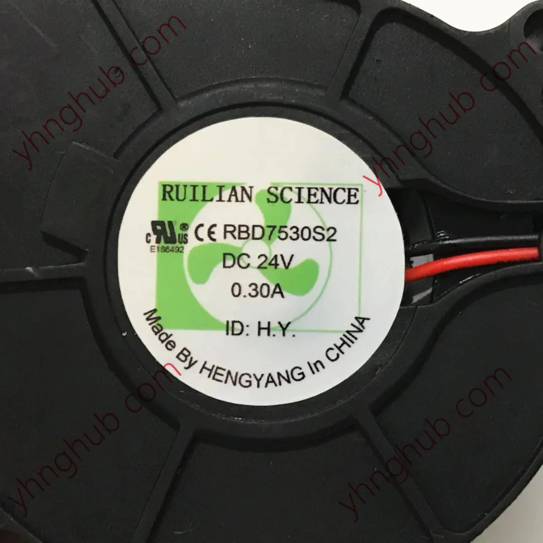 Ruilian Rbd7530s2 dc 24v 0.30a 75x75x30 mm Ventilador de Refrigeração do Servidor de Fios - Imagem 4