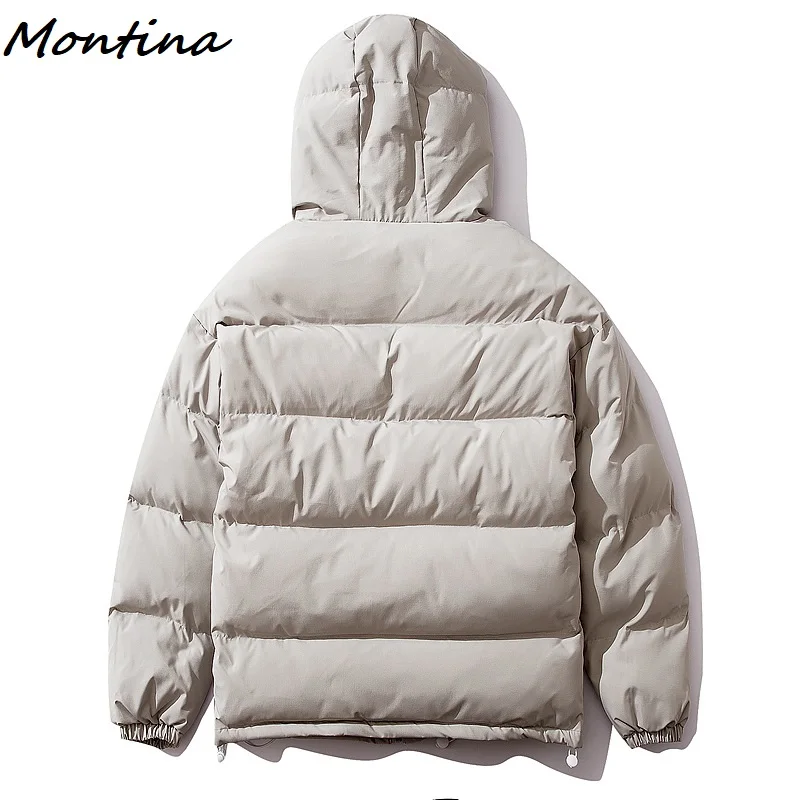 Dark Icon Big Pocket Men's Coat with Hoodie Thick Warm Outerwear Coats for Men Detachable Hat Jackets men puffy winter coat